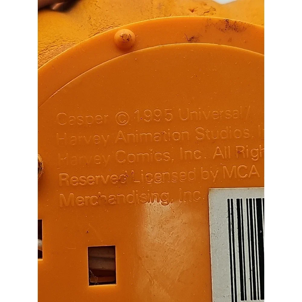 Vintage Casper Ghost Lighted Pumpkin Foam Blow Mold Halloween Trendmasters 1995‎